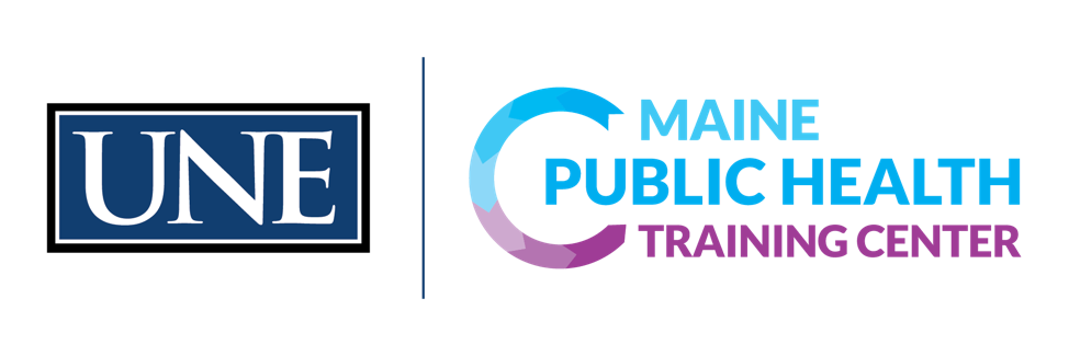 UNE University of New England Maine Public Health Training Center Logo