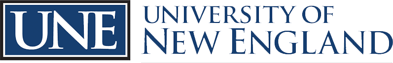 UNE University of New England Logo